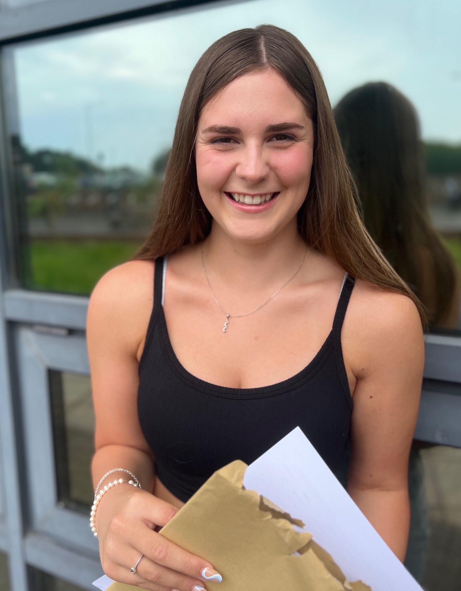 Students collect their results