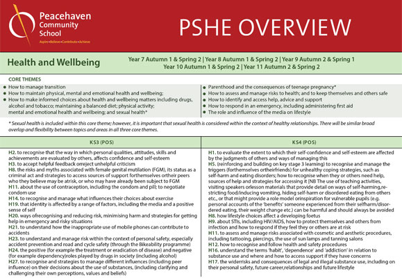 PSHE Overview