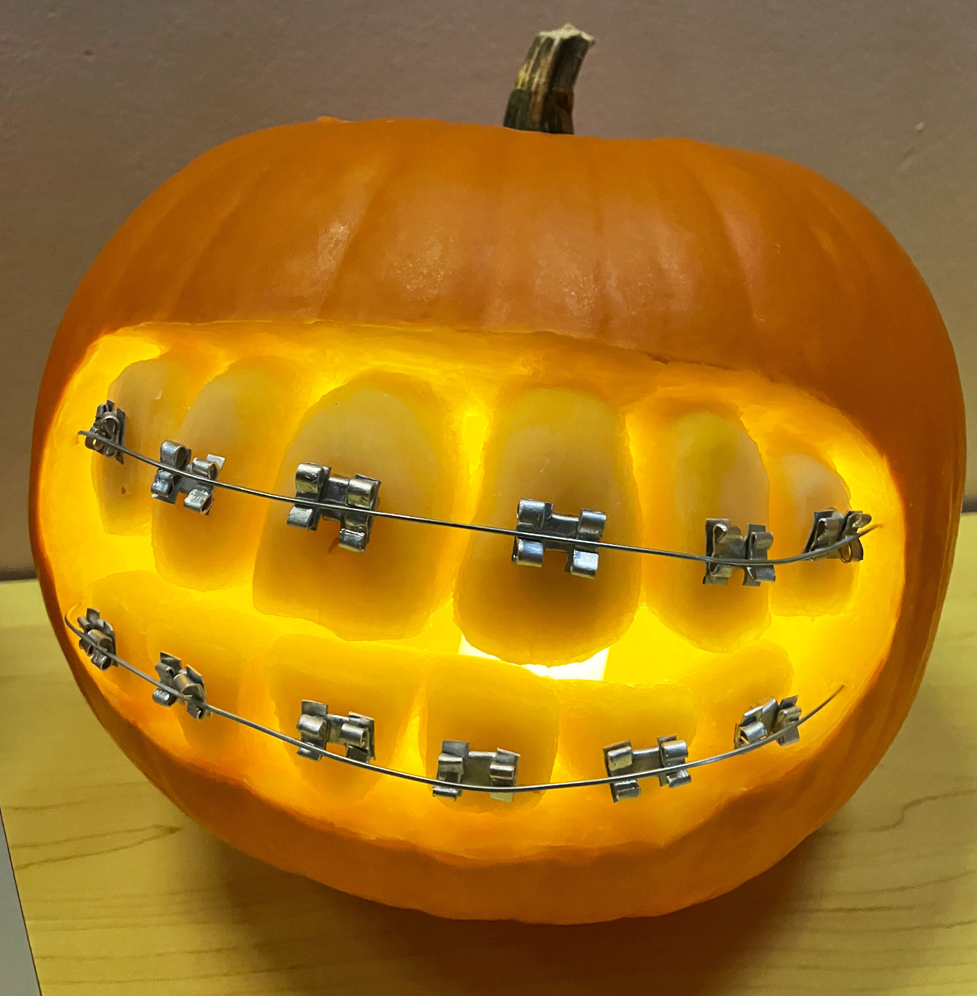 Pumpkin with braces