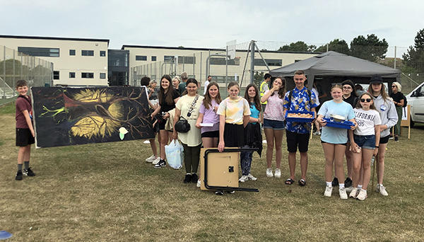 Students at the Summer Fayre