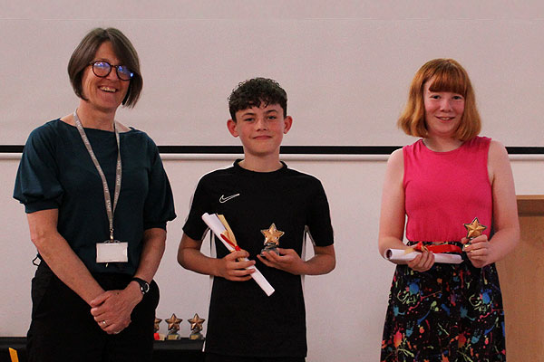 Students recieve their certificates & awards
