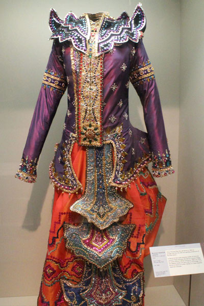 Intricate, colourful costume
