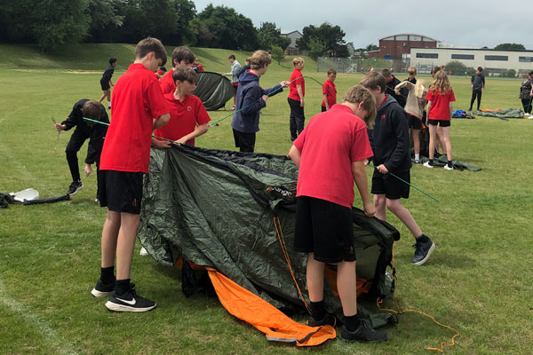 Tent building skills