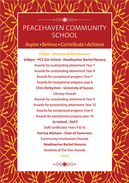Awards Schedule