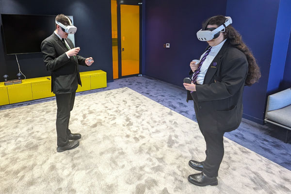 KS4 students at Unity Technologies
