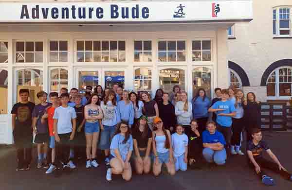 Students group photo in Bude