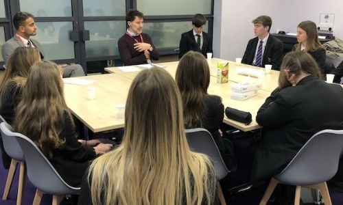 Students meet Enterprise Advisors