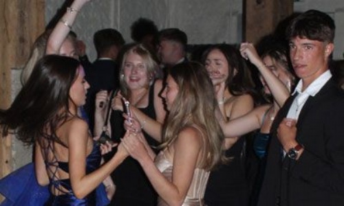 Students Dancing at the Prom