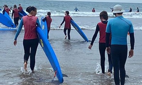 Students at Bude